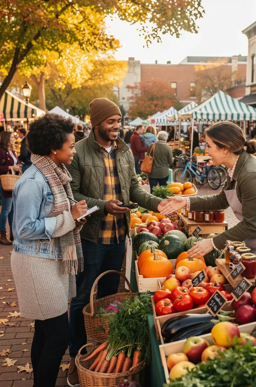 Community members collaborating to organize local events
