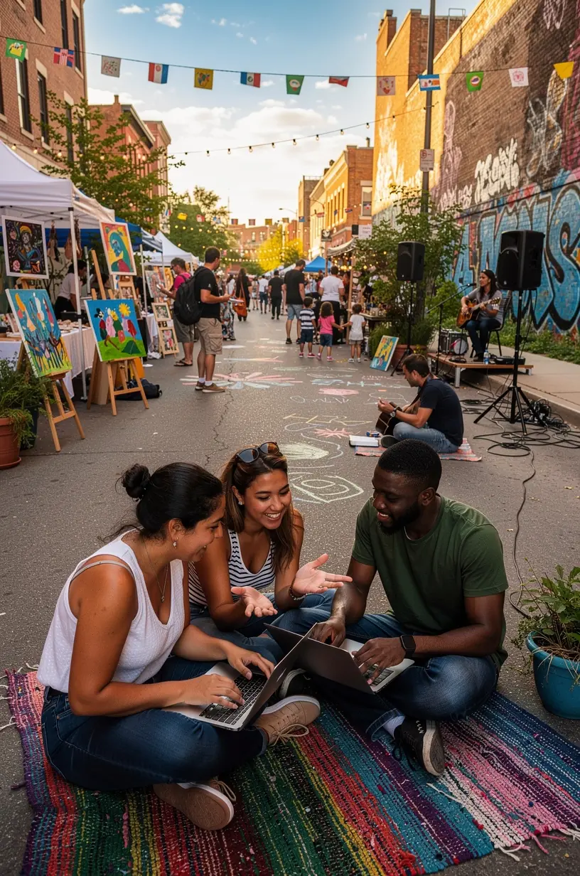 Infographic illustrating local community health resources available.