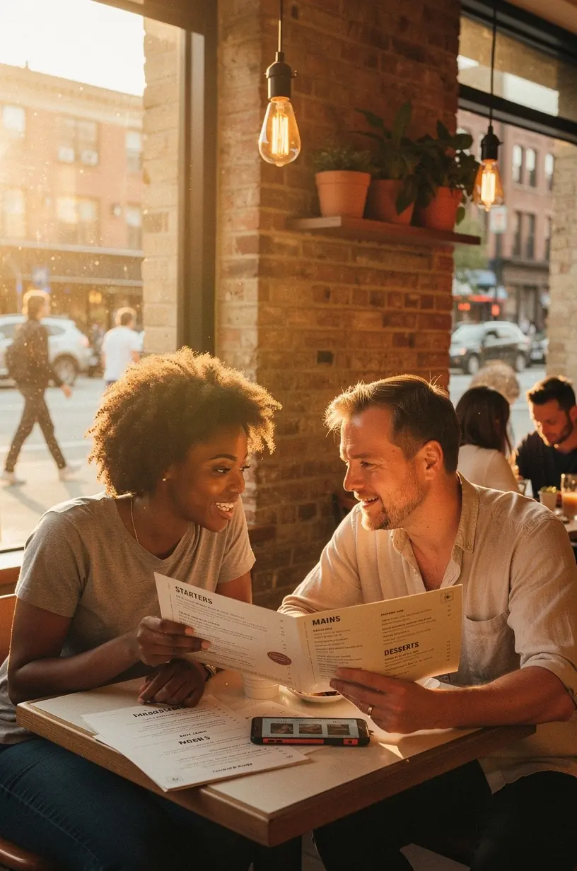 Neighborhood group meeting promoting social change initiatives.