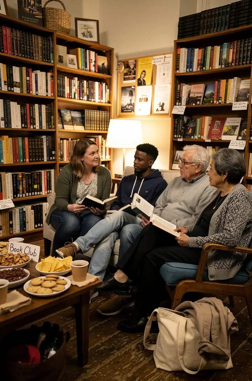 Local community members sharing sustainable practices insights